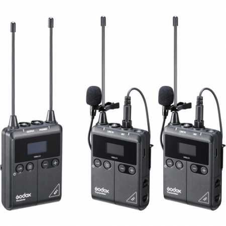 Godox WMicS1 Kit 2 Wireless Omni Lavalier Microphone System